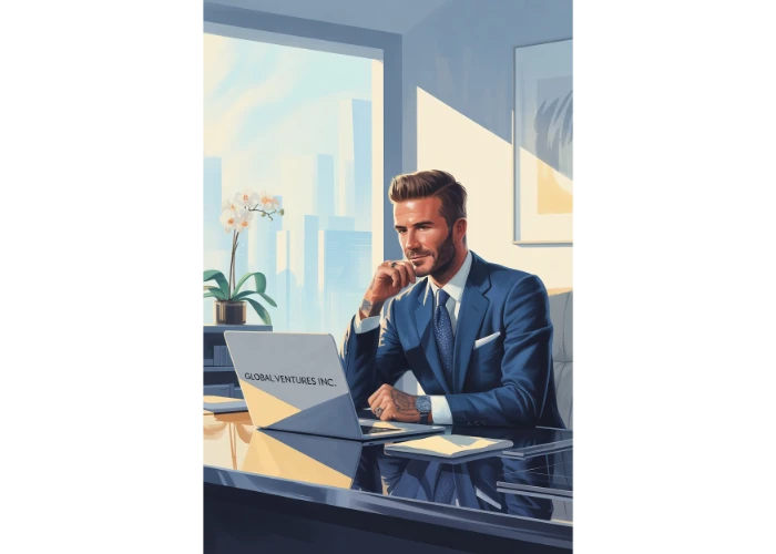 ilustración de david beckham